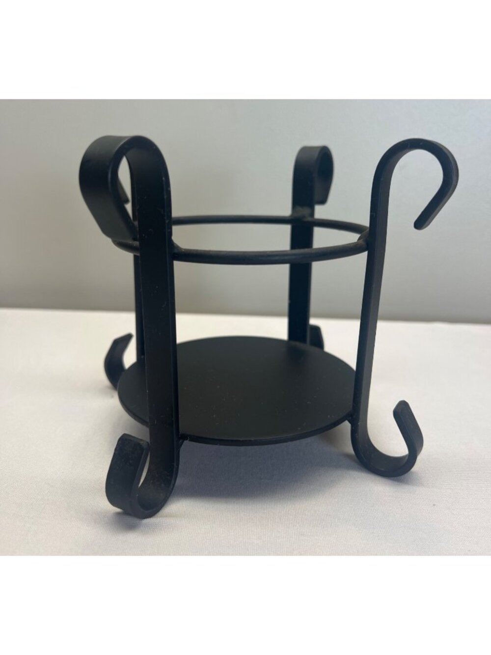 Yankee Candle Wrought Iron Candle Holder Raised Medium Large Jar